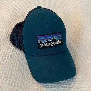 Patagonia P-6 Lo-Pro Teal Mesh Trucker Hat